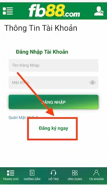 Nhấn vào nút “ĐĂNG KÝ”